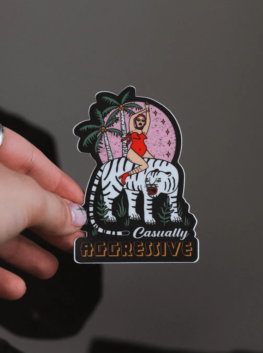 Casually Aggressive Sticker
