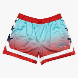 Champions Star Shorts - Gradient Teal/Red