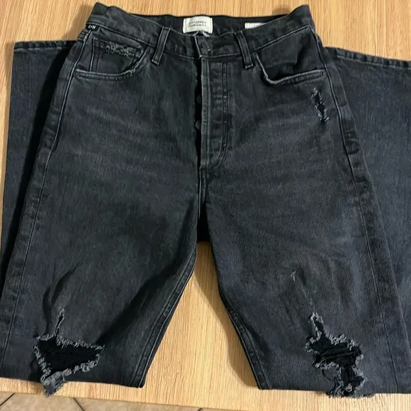 Citizens of Humanity Charlotte Premium Vintage High Rise Jeans 23 Black