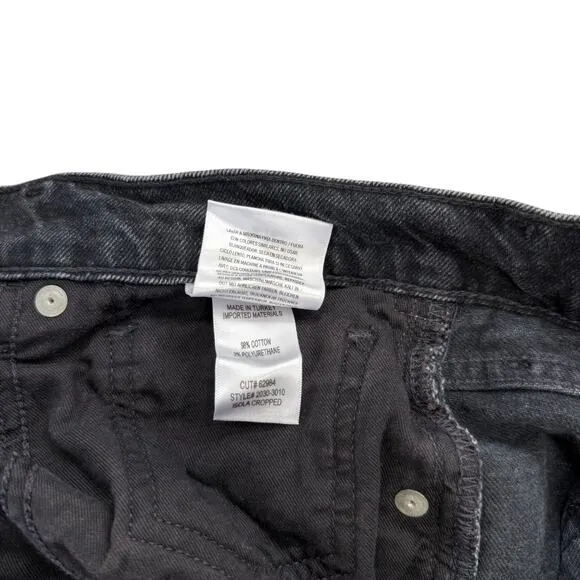 Citizens of Humanity Jeans Size 32 Premium Vintage Black Denim Isola Cropped