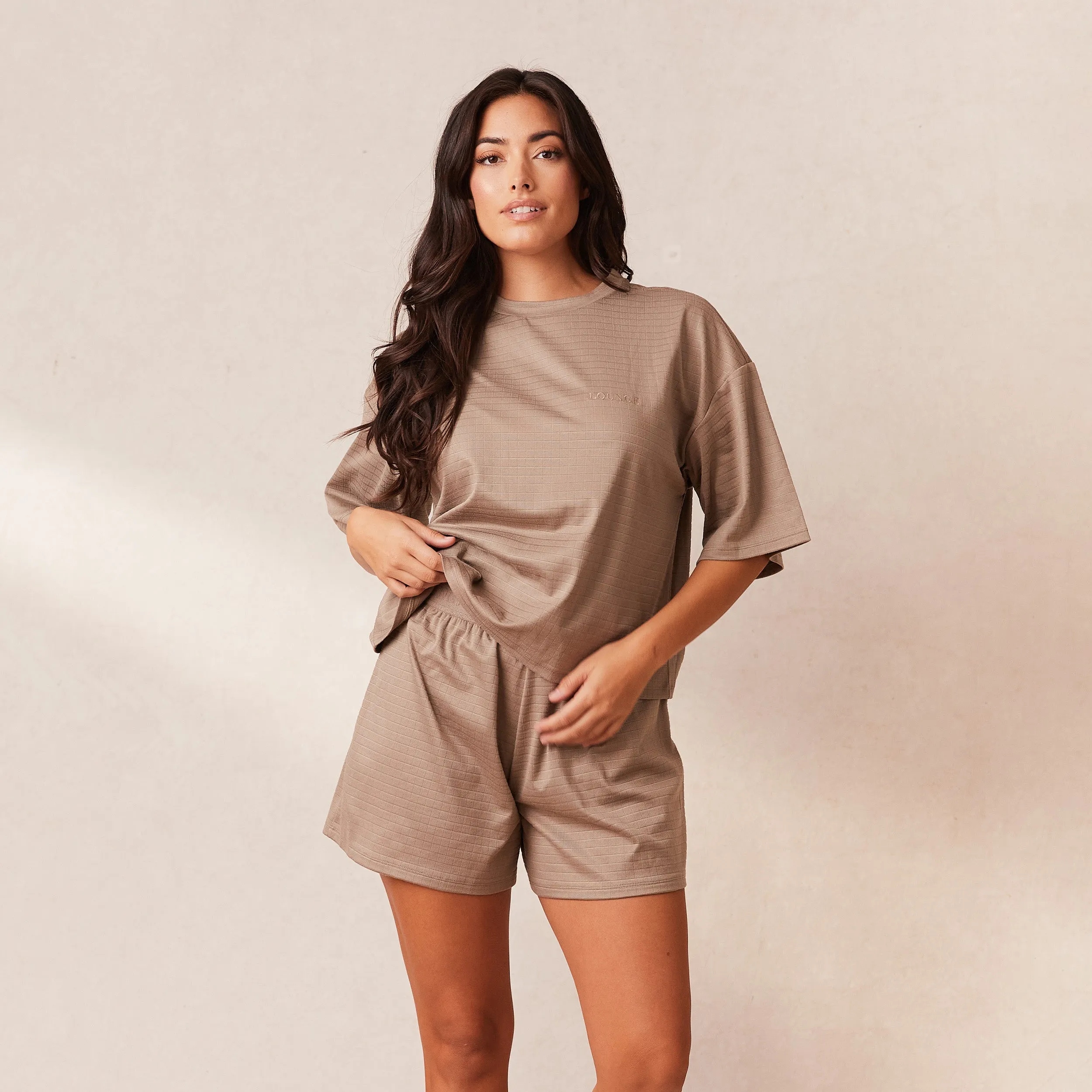Classic Fleece Oversize Short de Pyjama - Nude