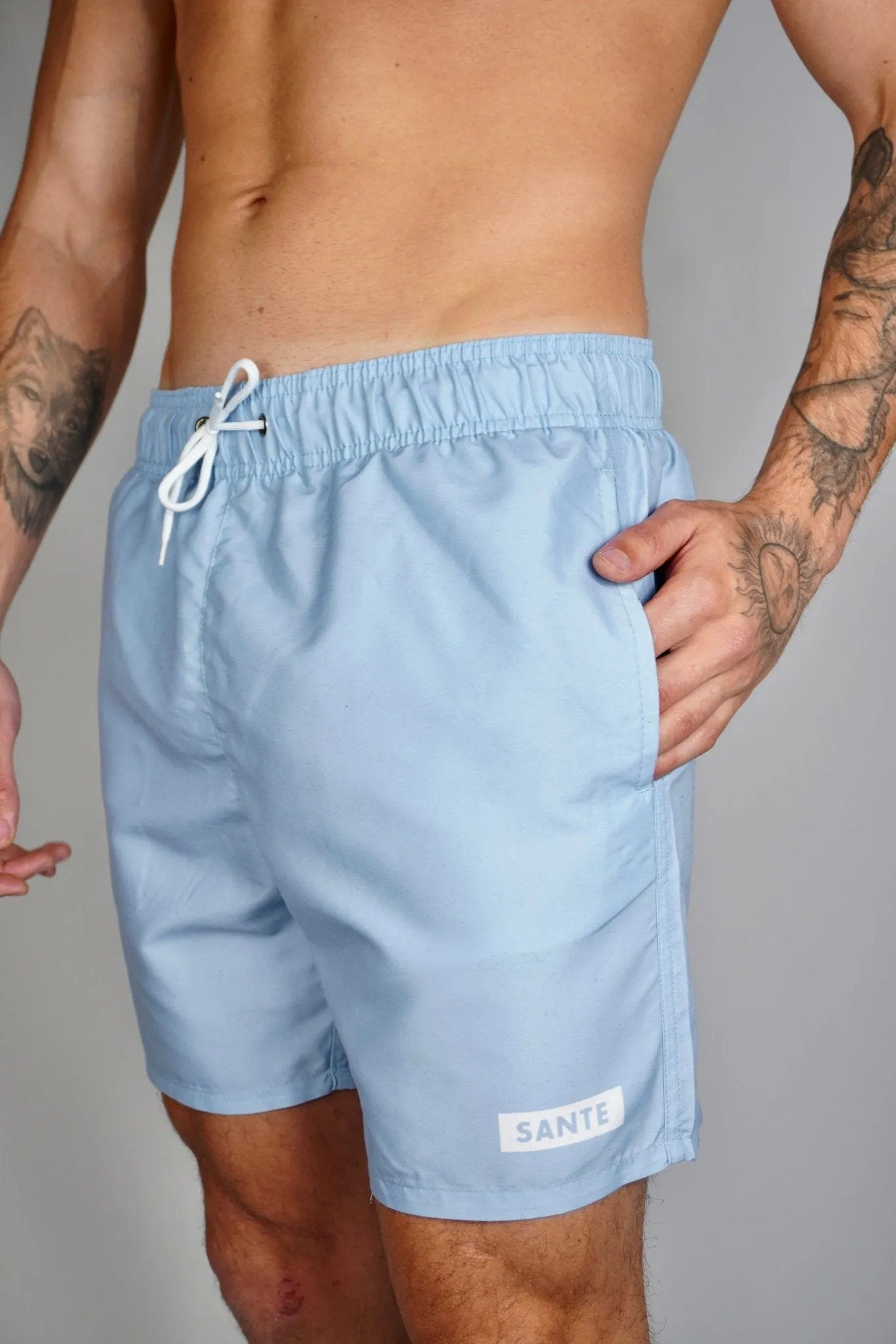 Classic Light Blue Swim Shorts