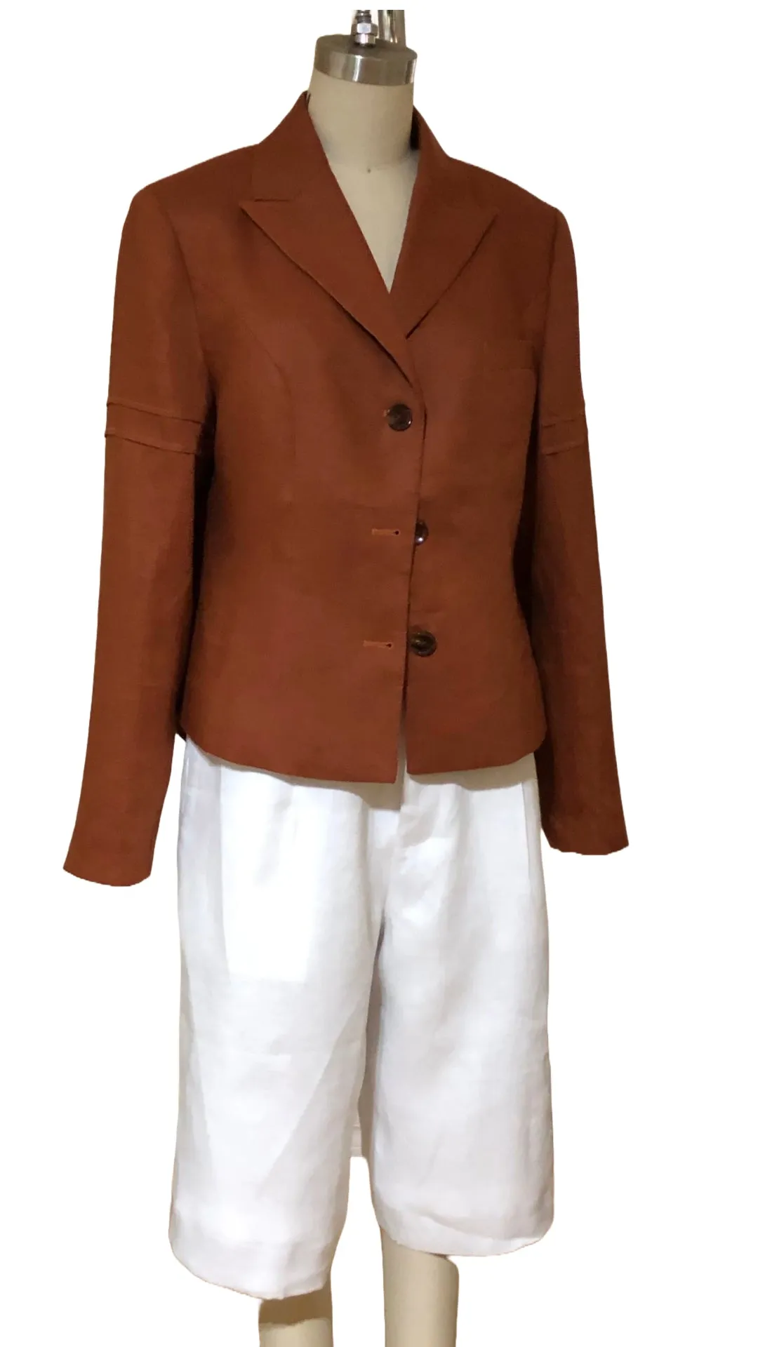 Classic Linen Shorts - Style #216K (White)