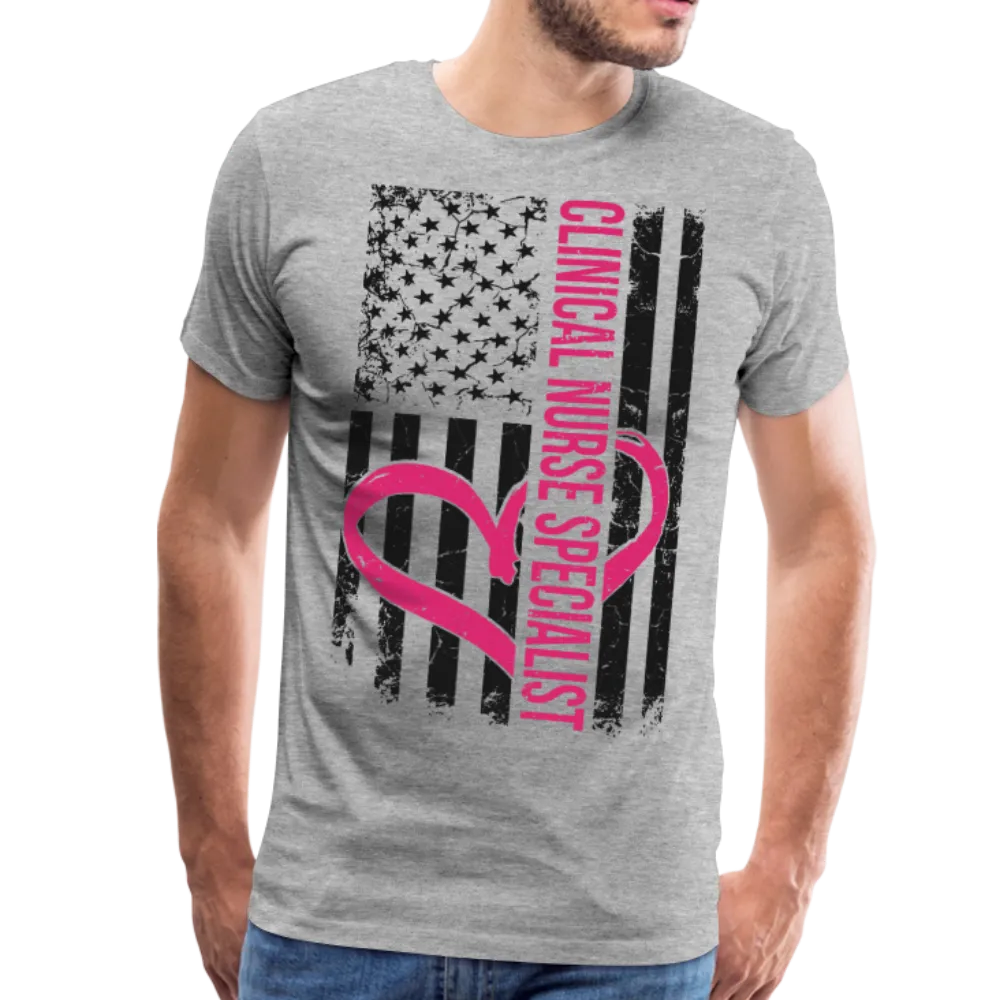 Clinical Nurse Specialist Flag Men's Premium T-Shirt (CK1561)