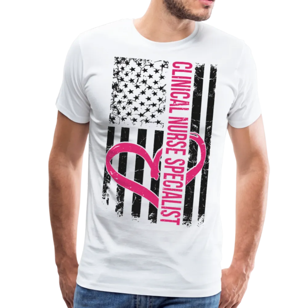 Clinical Nurse Specialist Flag Men's Premium T-Shirt (CK1561)