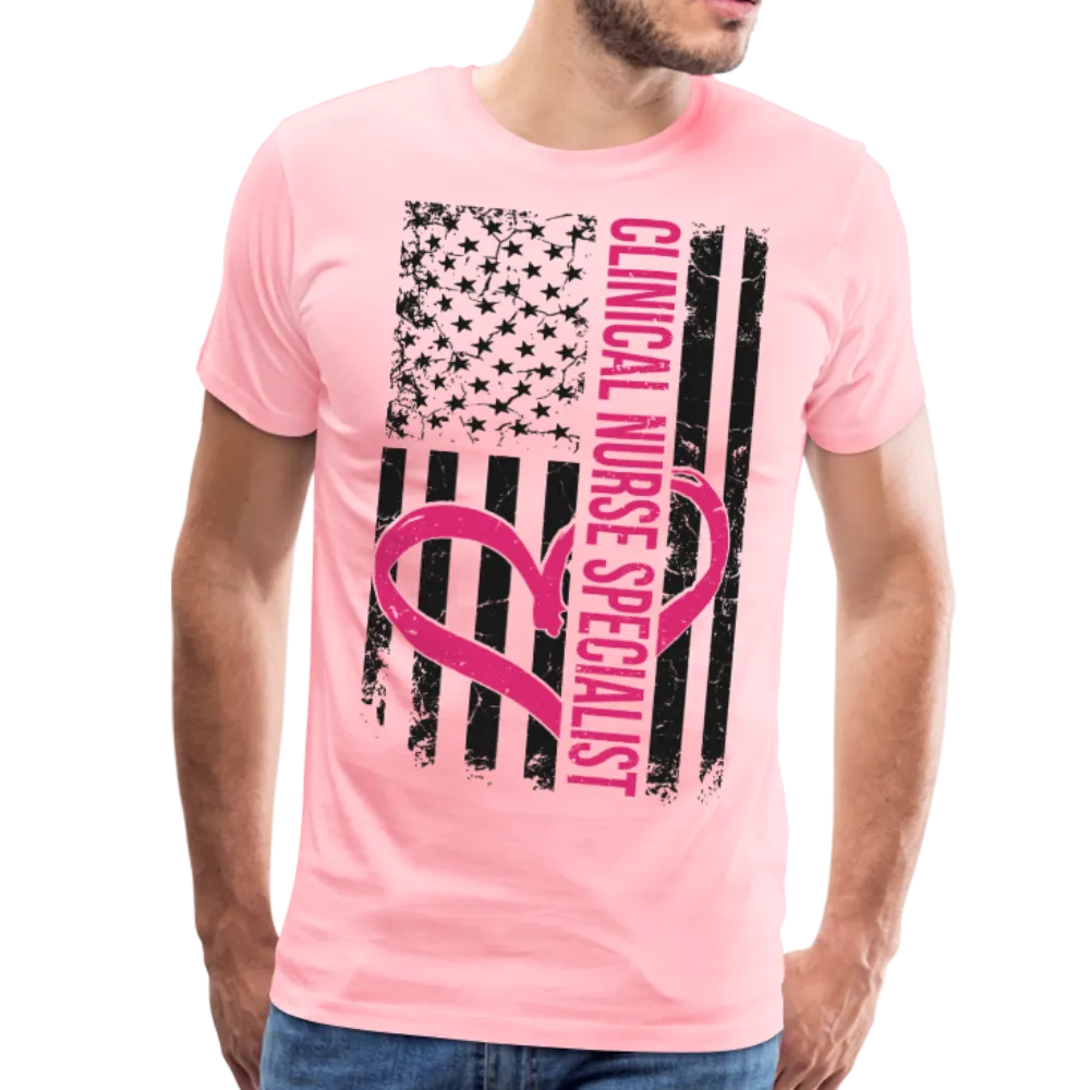 Clinical Nurse Specialist Flag Men's Premium T-Shirt (CK1561)