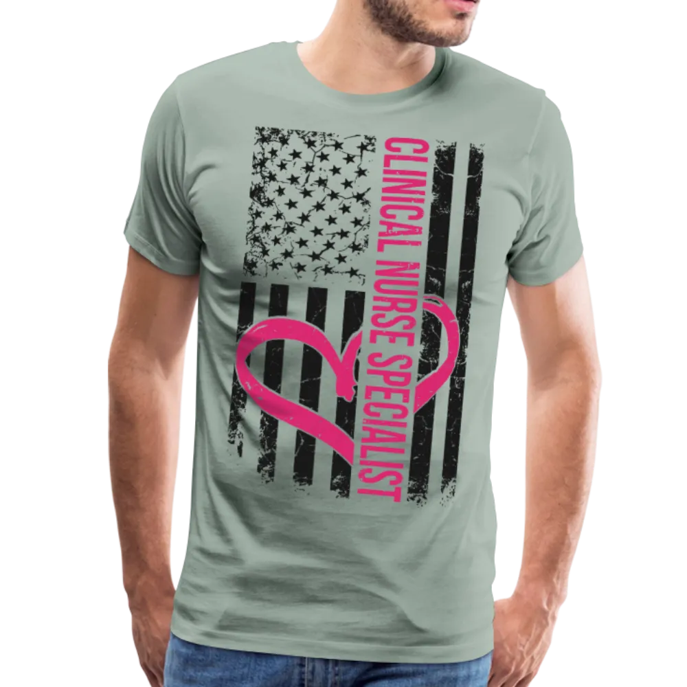 Clinical Nurse Specialist Flag Men's Premium T-Shirt (CK1561)