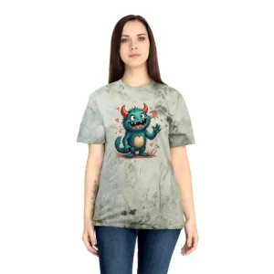 Color Blast Tee with Fun Green Monster Vibes