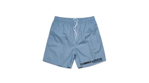 COMMAS & SENSE LOGO BEACH SHORTS