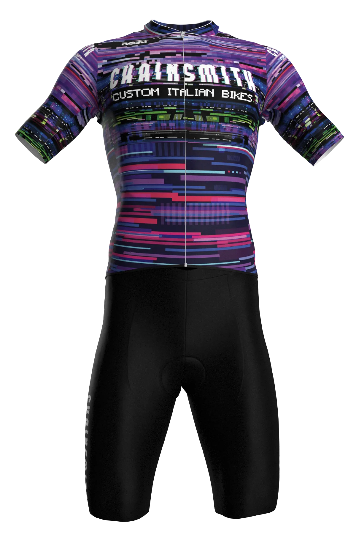 COMPLETE ROSTI CHAINSMITH TEAM MENS JERSEY AND  BIB SHORTS