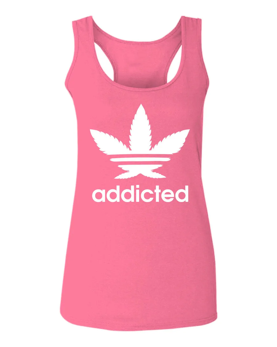 Cool Marijuana Weed Leaf Stoner Day high Pot  women's Tank Top sleeveless Racerback