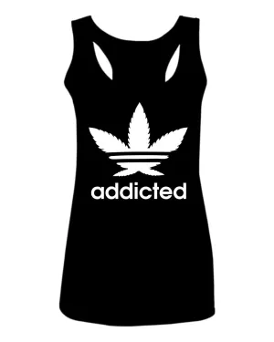 Cool Marijuana Weed Leaf Stoner Day high Pot  women's Tank Top sleeveless Racerback