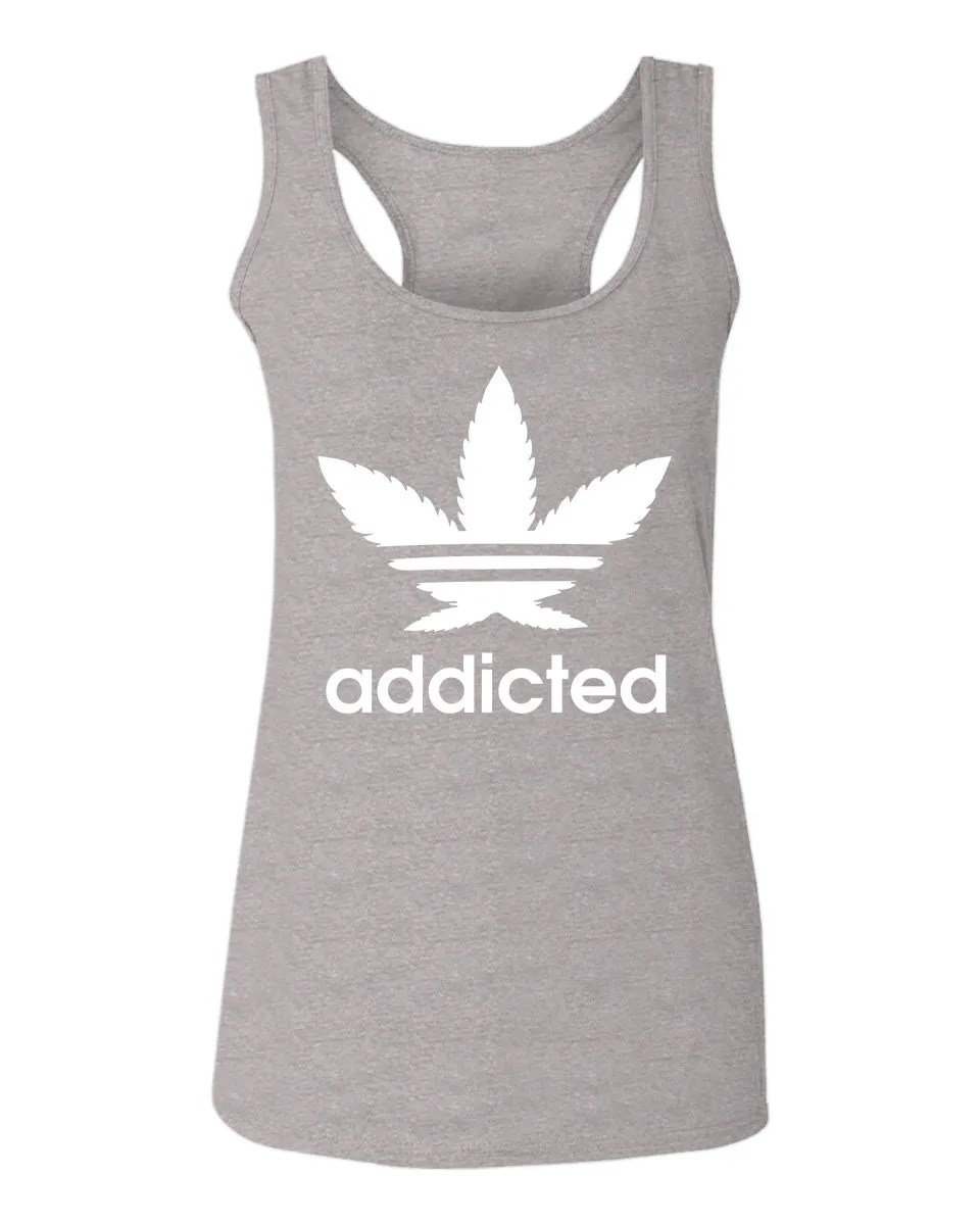 Cool Marijuana Weed Leaf Stoner Day high Pot  women's Tank Top sleeveless Racerback