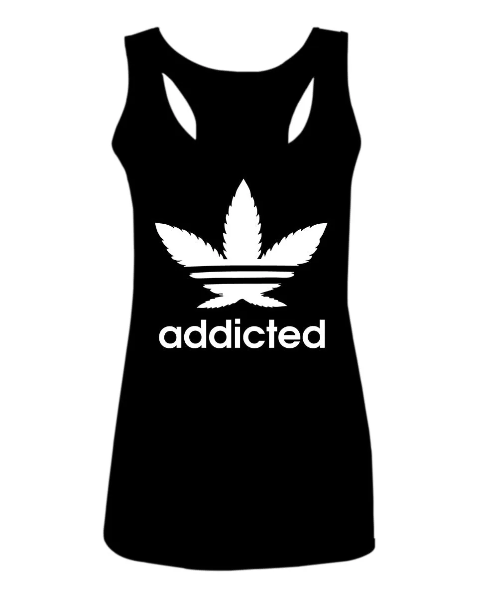 Cool Marijuana Weed Leaf Stoner Day high Pot  women's Tank Top sleeveless Racerback