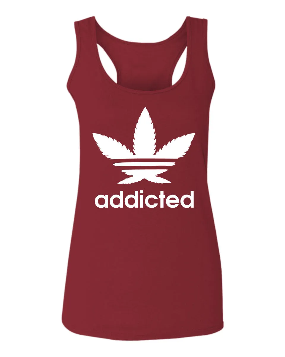 Cool Marijuana Weed Leaf Stoner Day high Pot  women's Tank Top sleeveless Racerback