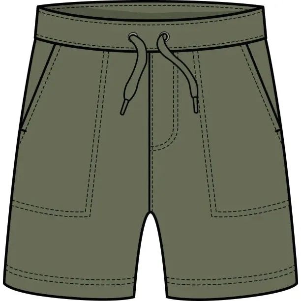 CR Sports Olive Terry Shorts