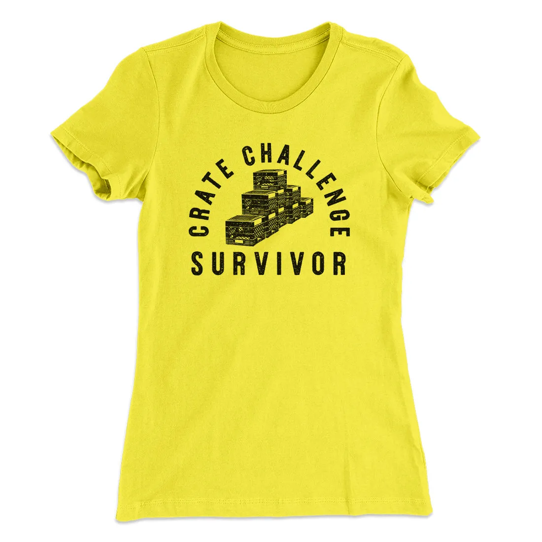 Crate Challenge Survivor 2021 Funny Women's T-Shirt