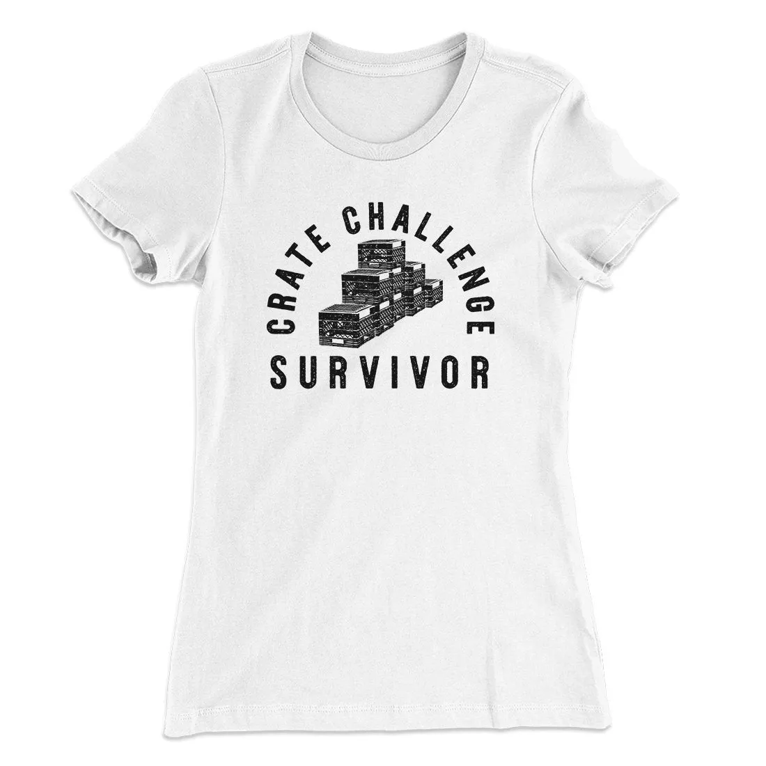 Crate Challenge Survivor 2021 Funny Women's T-Shirt
