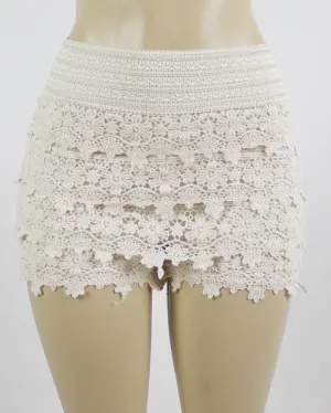 CROCHET LACE SHORTS