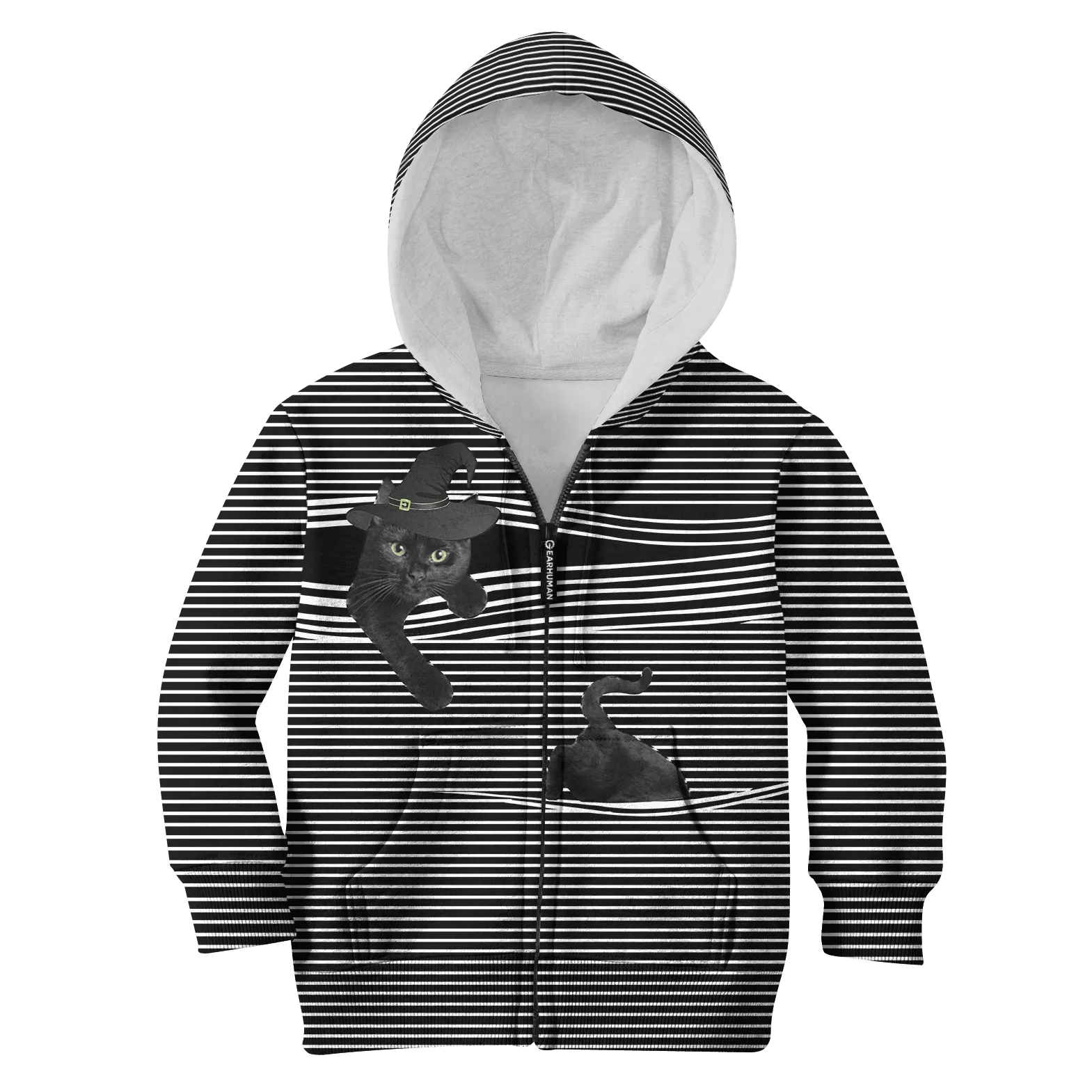 CUTE BLACK CAT Kid Custom Cosplay Hoodies Apparel