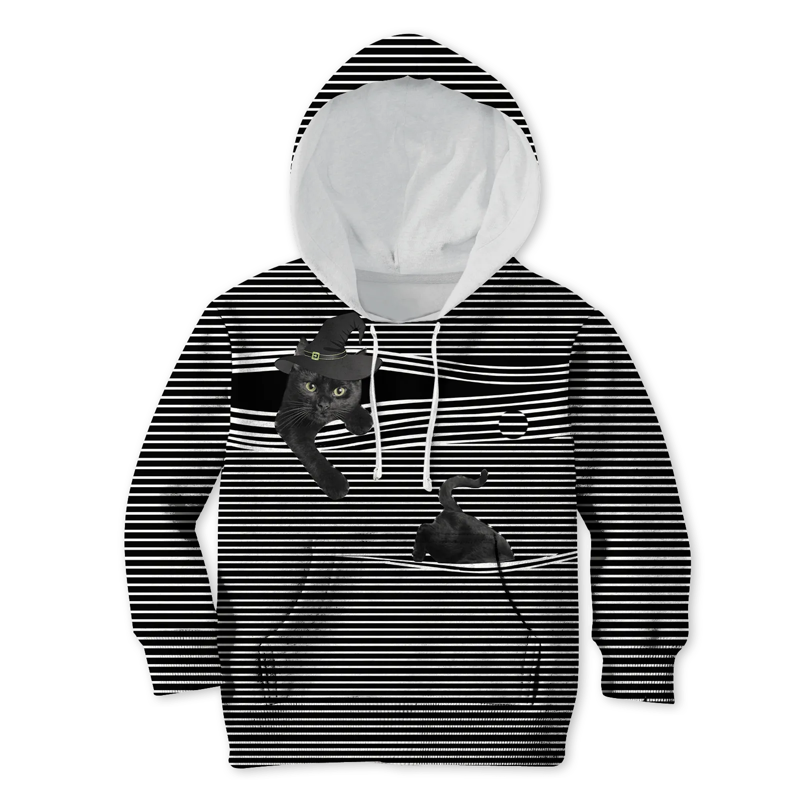 CUTE BLACK CAT Kid Custom Cosplay Hoodies Apparel