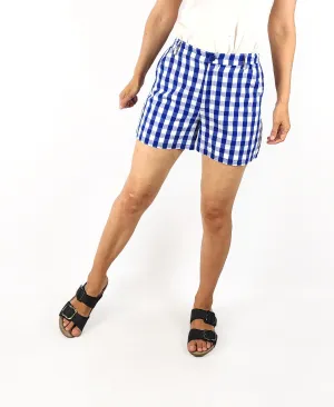 Dangerfield blue and white gingham shorts size 8 (as new with tags)