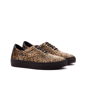DapperFam Riccardo in Leopard Men's Sartorial Top Sider