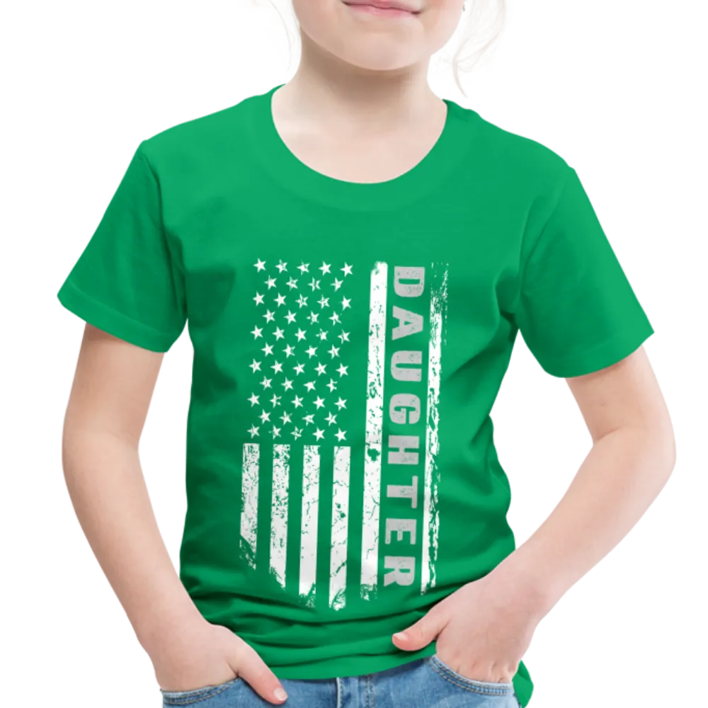 Daughter American Flag Toddler Premium T-Shirt