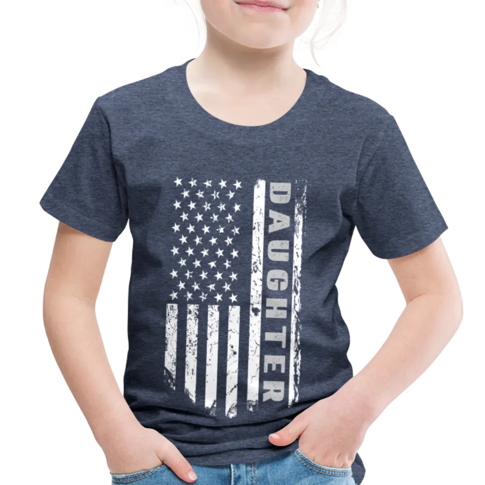 Daughter American Flag Toddler Premium T-Shirt