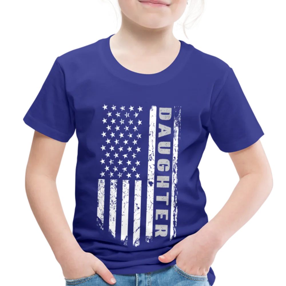 Daughter American Flag Toddler Premium T-Shirt