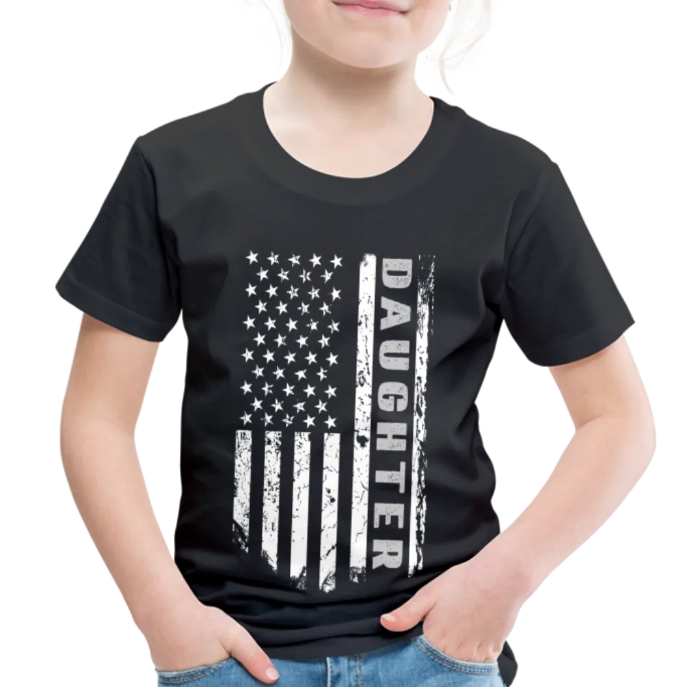 Daughter American Flag Toddler Premium T-Shirt