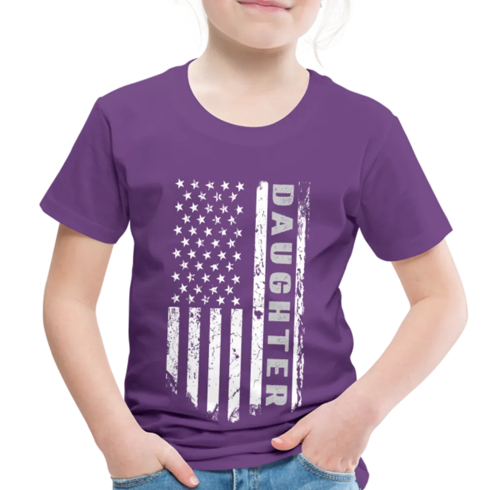 Daughter American Flag Toddler Premium T-Shirt