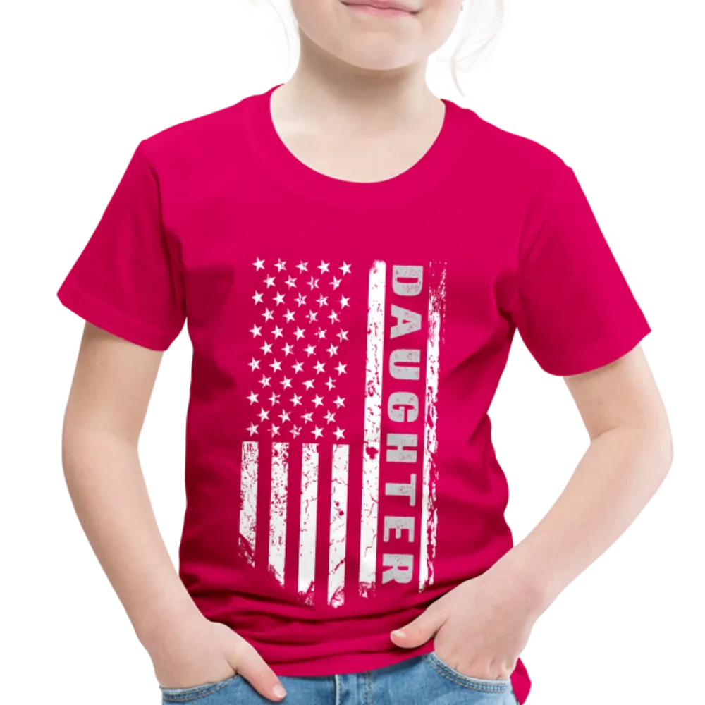 Daughter American Flag Toddler Premium T-Shirt