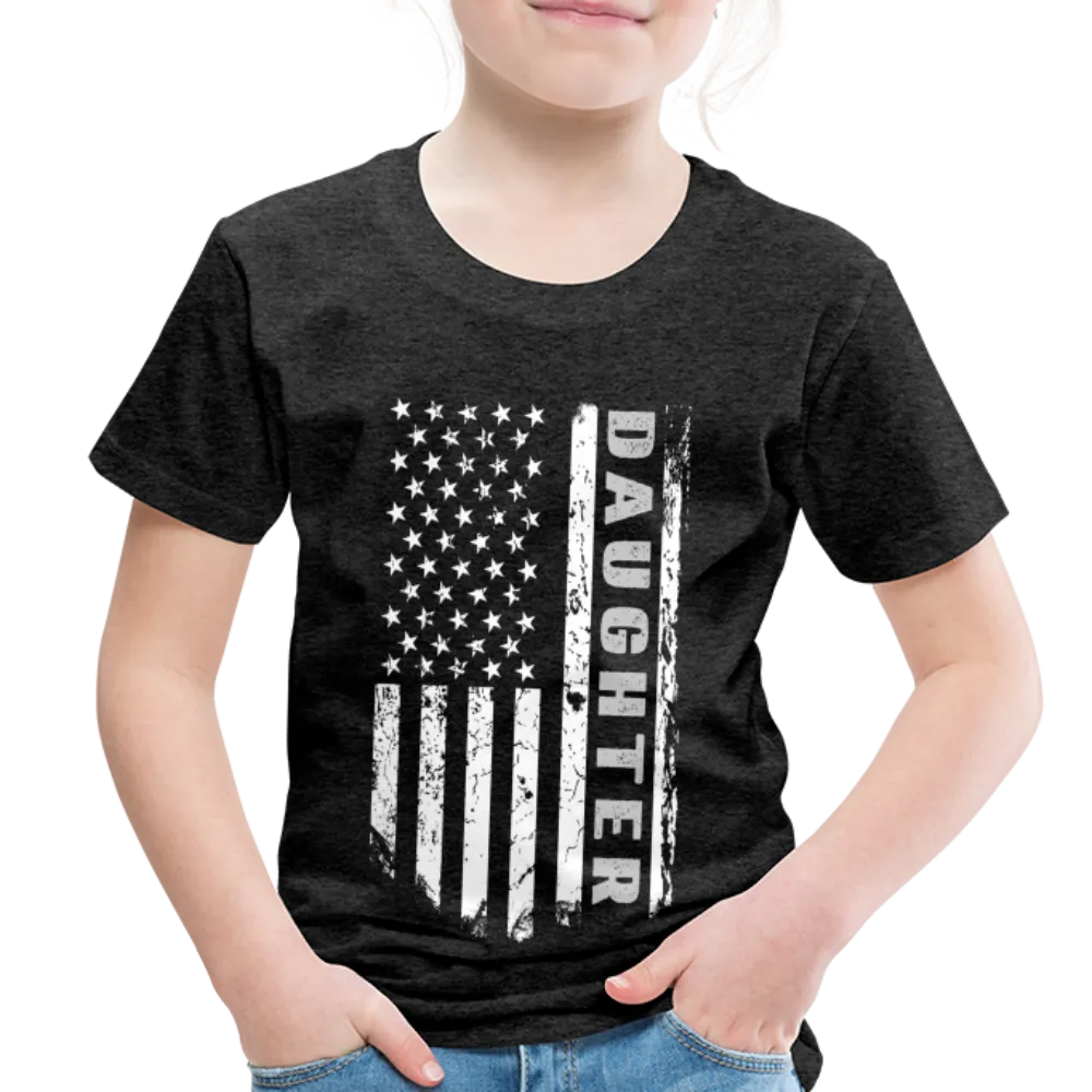 Daughter American Flag Toddler Premium T-Shirt