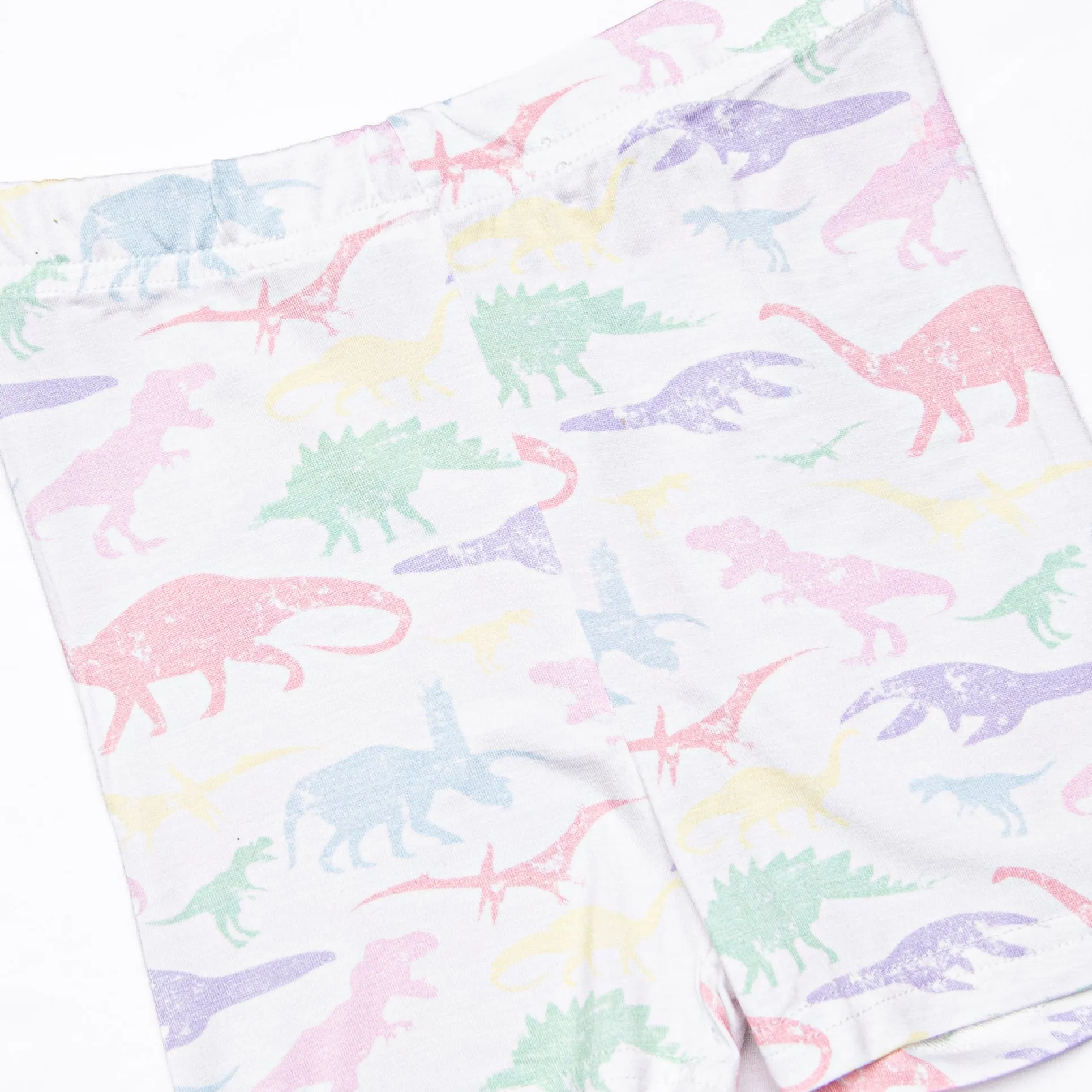 Day at Dino Park Bamboo Pajama Short Set, Purple