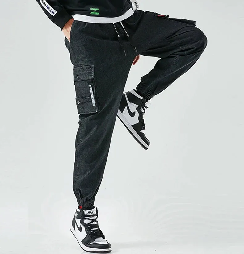 Denim Cargo Jogger Jeans