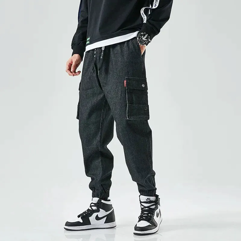 Denim Cargo Jogger Jeans