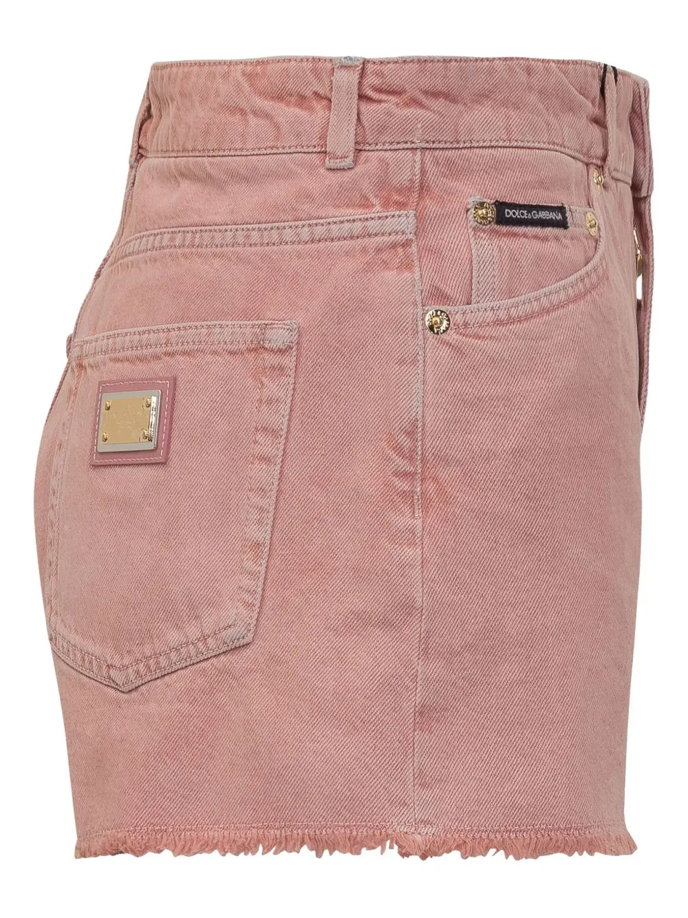 Denim cotton shorts