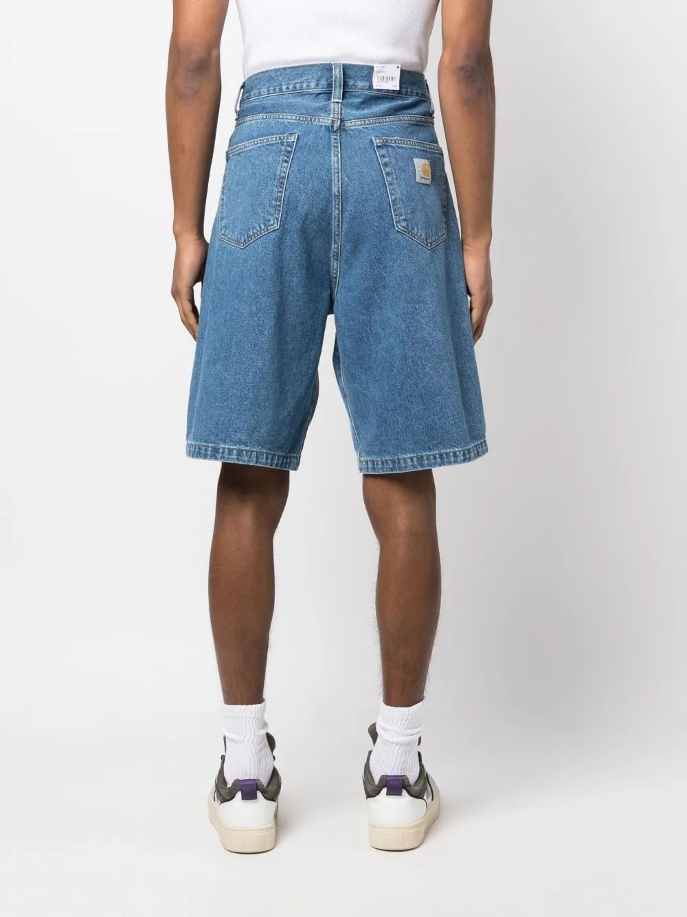 Denim cotton shorts