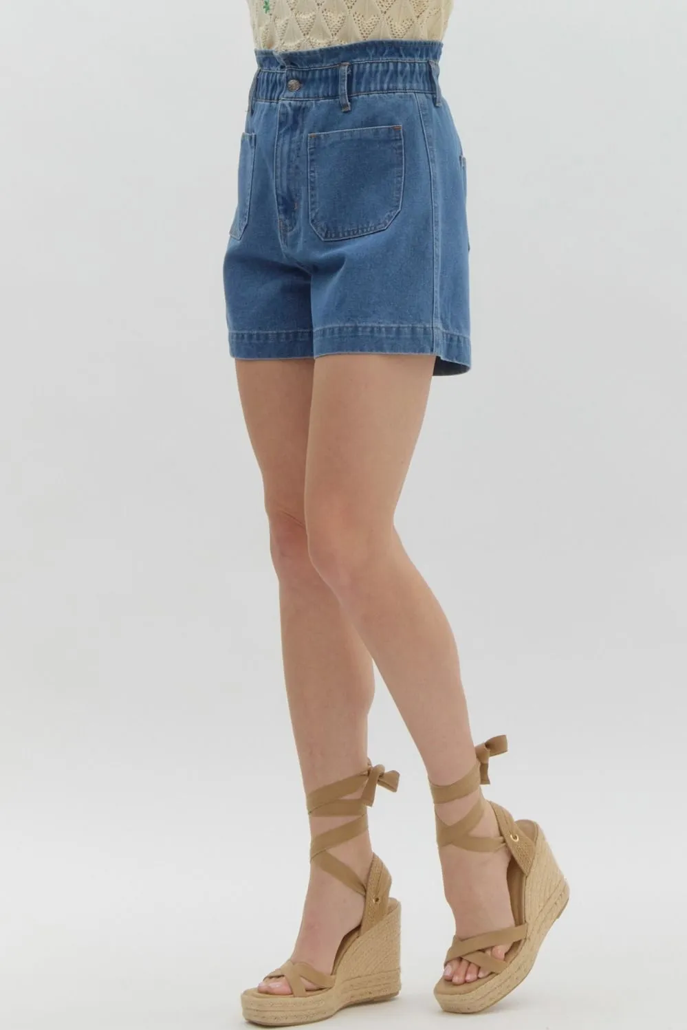 Denim Pocket Shorts