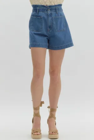 Denim Pocket Shorts