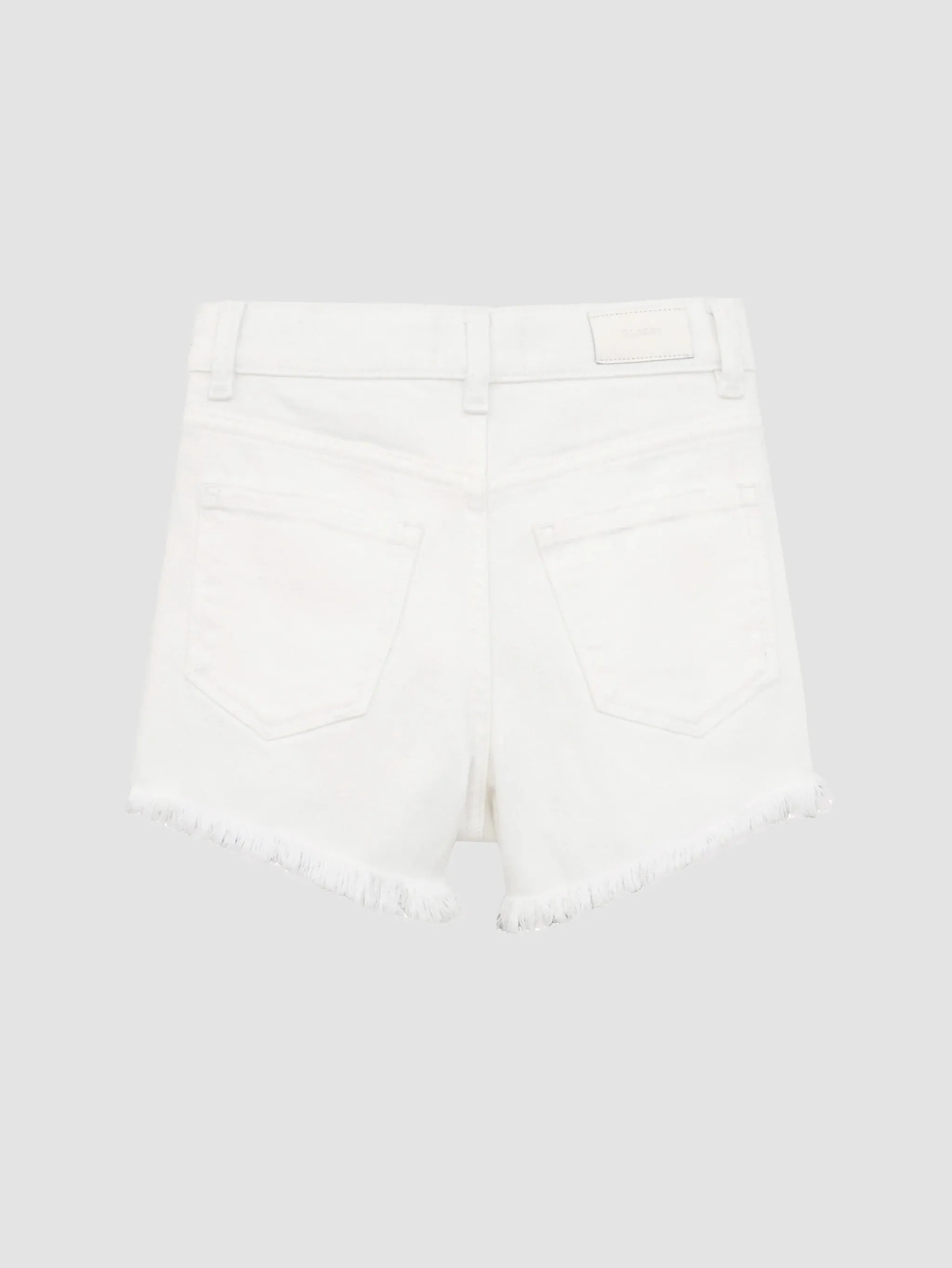 DL1961- Lucy Shorts High Rise Cut Off (white frayed)