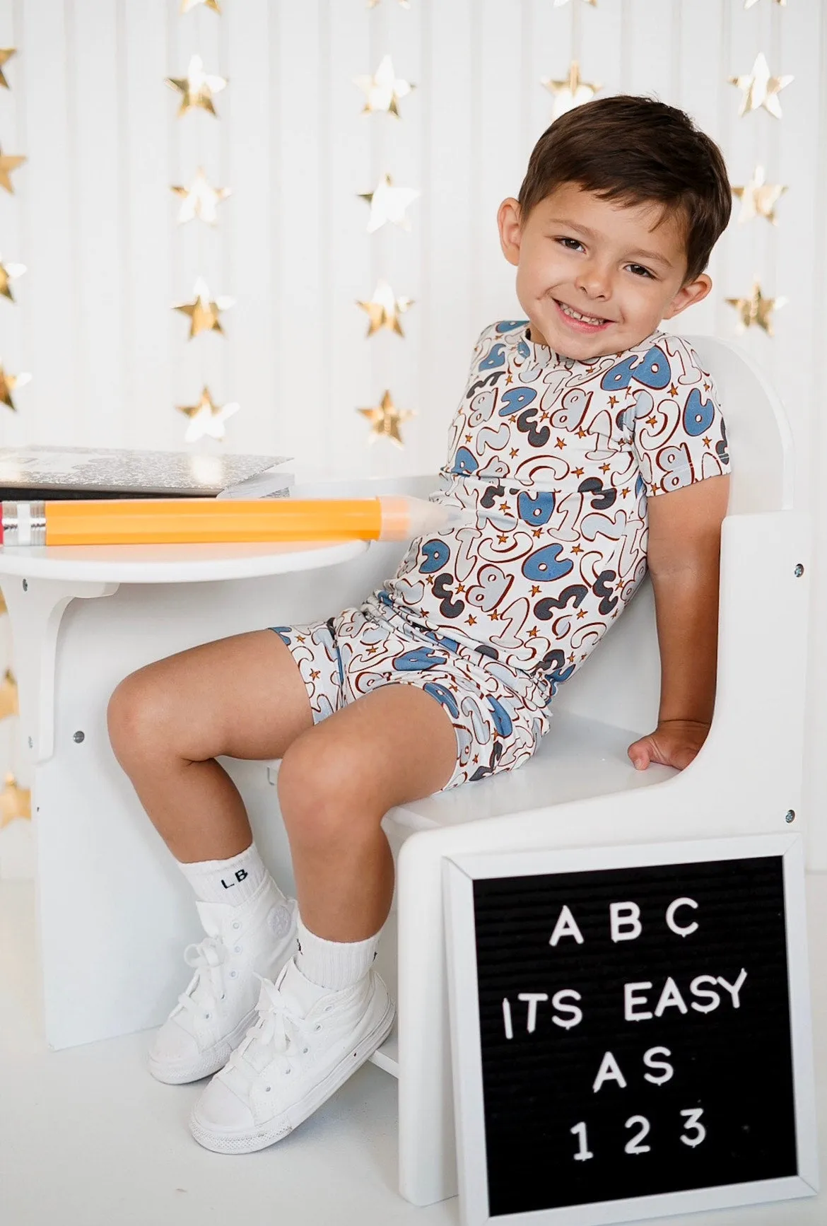 Dream Big Little Co ABC123 Dream Short Set
