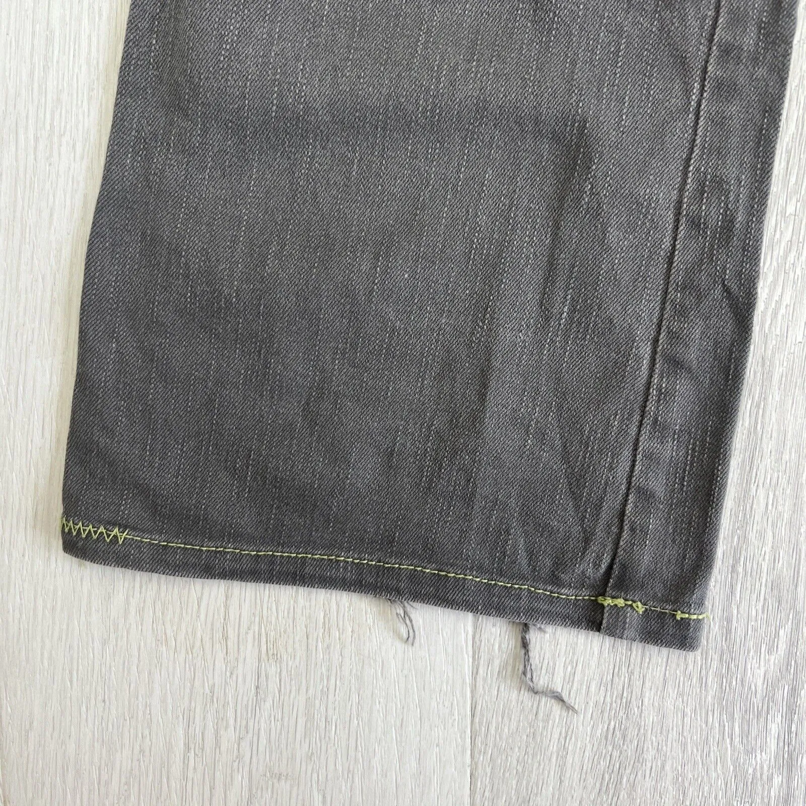 EDC By Esprit Womens Vintage Low Rise Gentle Flair Grey Jeans Size 165/70