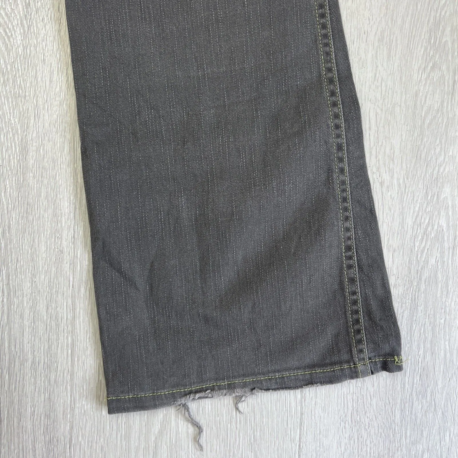 EDC By Esprit Womens Vintage Low Rise Gentle Flair Grey Jeans Size 165/70