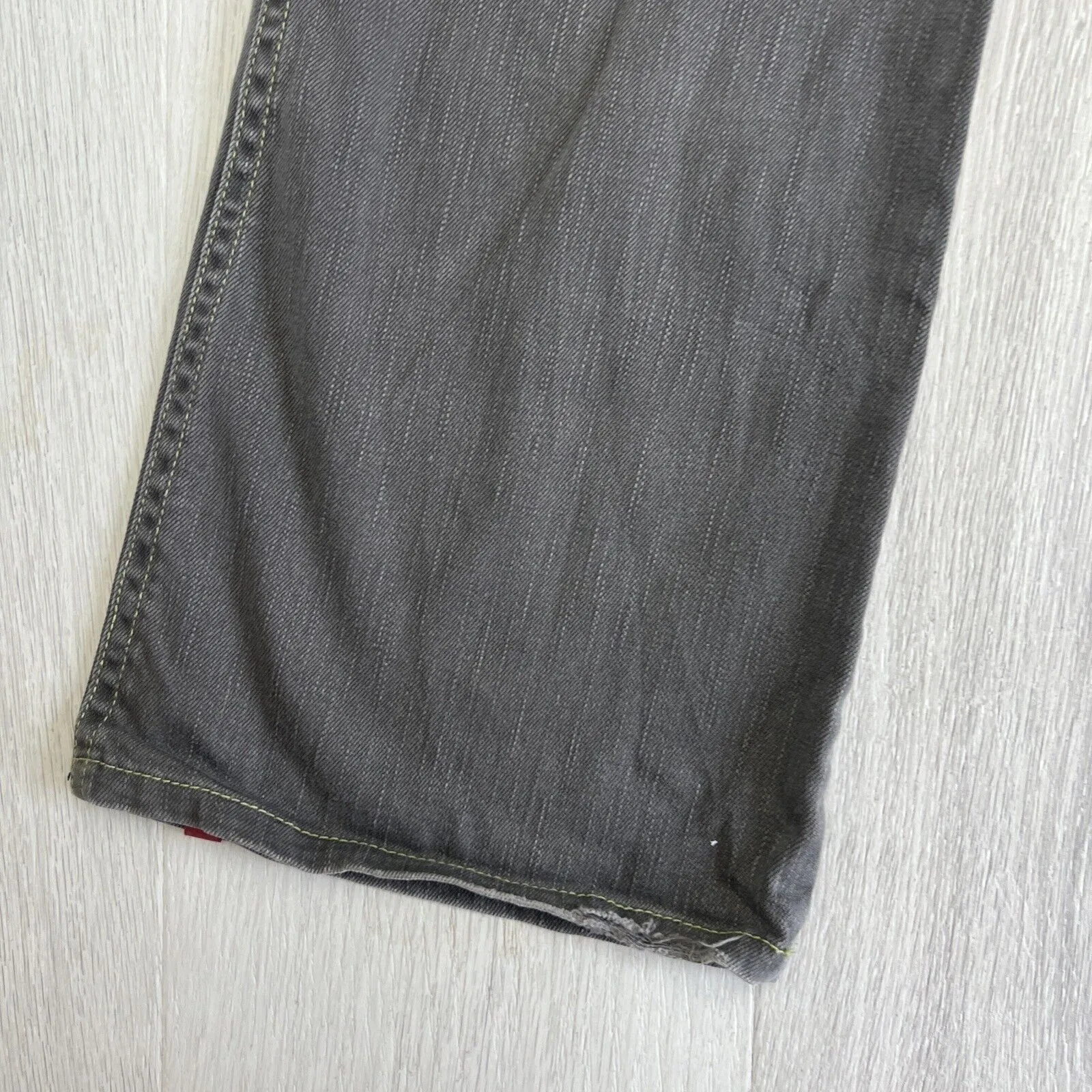 EDC By Esprit Womens Vintage Low Rise Gentle Flair Grey Jeans Size 165/70
