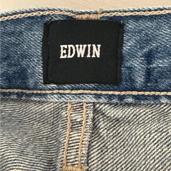Edwin Cai Jean Shorts 4&quot; Distressed in Cool Size 24