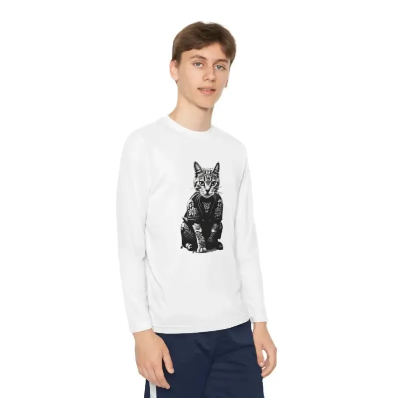 Electrify Style Japanese Samurai Cat Tee for Kids