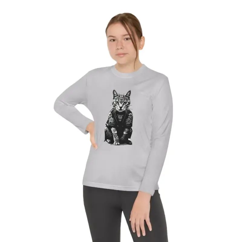 Electrify Style Japanese Samurai Cat Tee for Kids