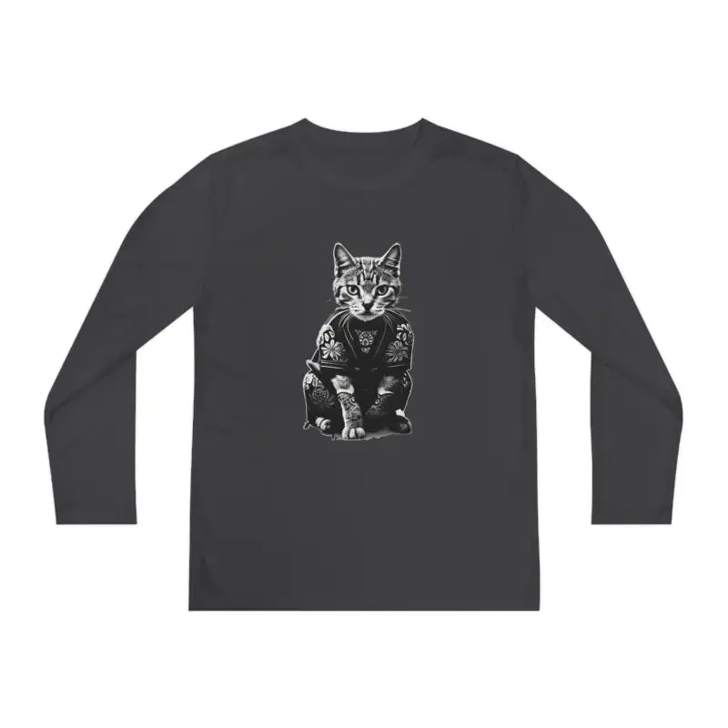 Electrify Style Japanese Samurai Cat Tee for Kids